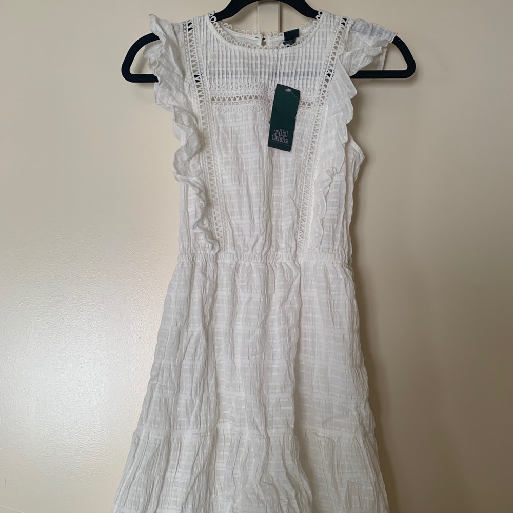 White boho dress